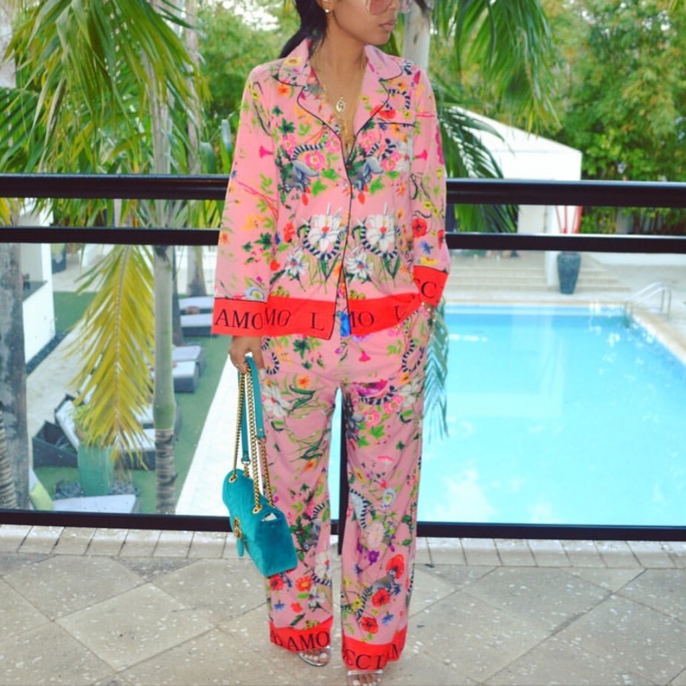 Minaa Monroe 2 Piece Floral Pajama Style Set